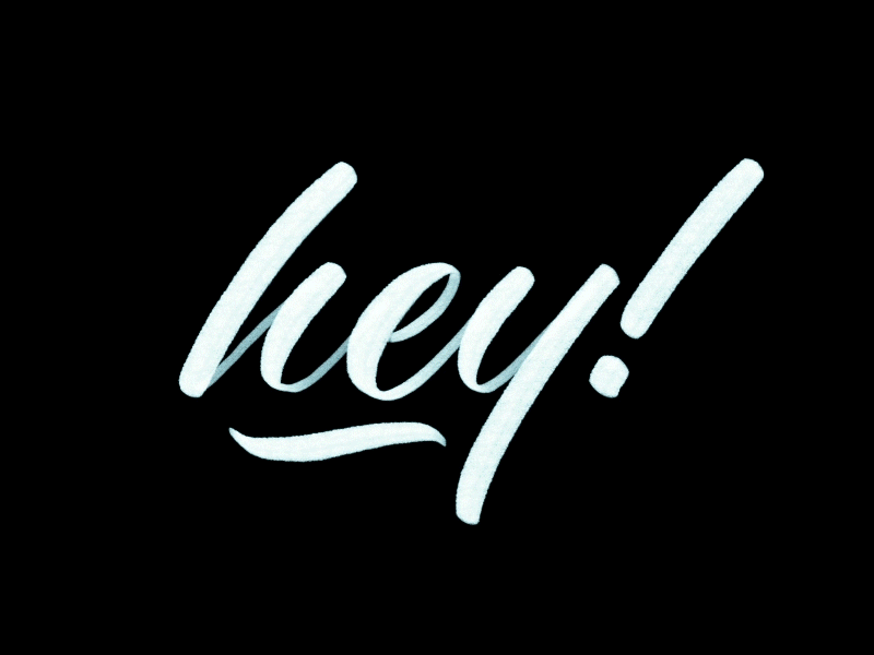 Hey! animation brushlettering crayligraphy crayola handlettering ipadlettering lettering marker