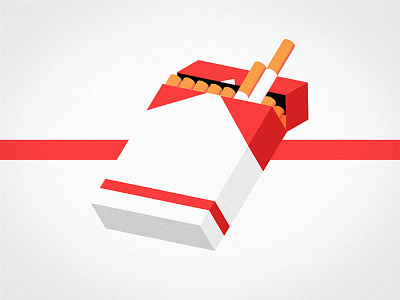 Have a cigaret cigaret flat illustrator isometric marlboro packs photoshop