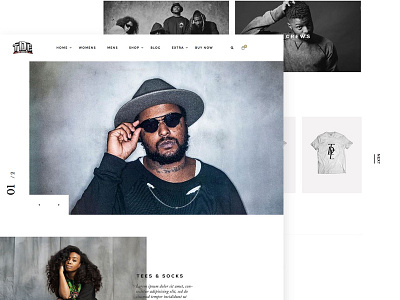 TDE homepage merchandise music tde web web design