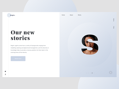 Minimal Header Design design flat header minimal photo ui website