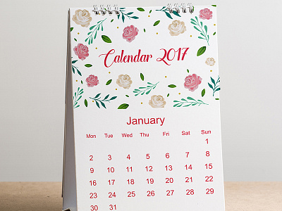 Calendar mock up design Free Psd calendar design floral flower flowers mock mockup template templates up web website