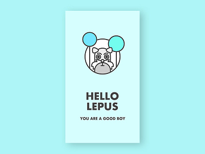 Hello Lepus app dog illustration schnauzer ui