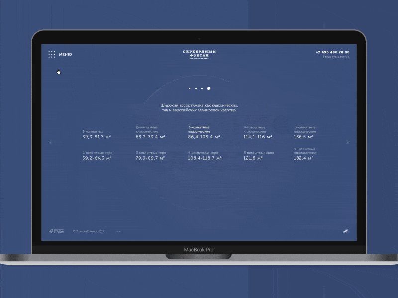 Open menu interaction animation apartments clean estate interactions menu real ui ux website