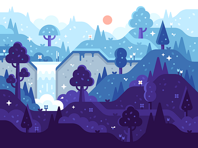 Magic Forest forest illustration landscape magic