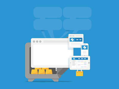 Safe system browser illustration mobile safe system value