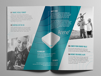 Arene, a hub concept 3d brochure hub logo