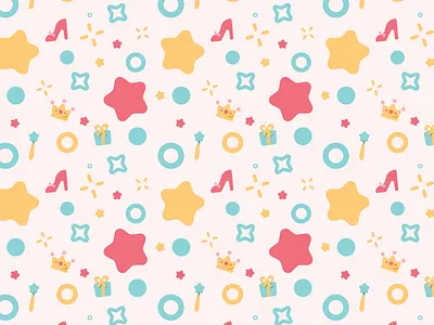 XV Events Branding branding cute events fun illustration kawaii magical pattern princess quinceañera vector
