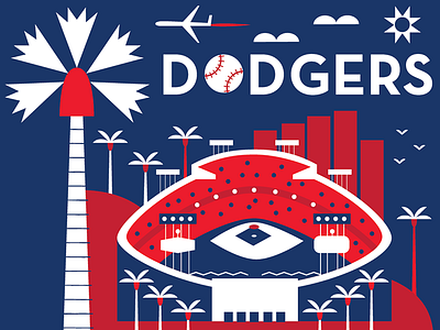 LA Dodgers, Budweiser for Major League Baseball baseball beer branding california design food and drink food branding icon design illustration los angeles packaging