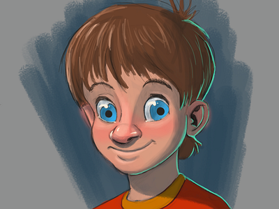 Photoshop Painting Practice! boy cartoon painting photoshop photoshop painting tablet