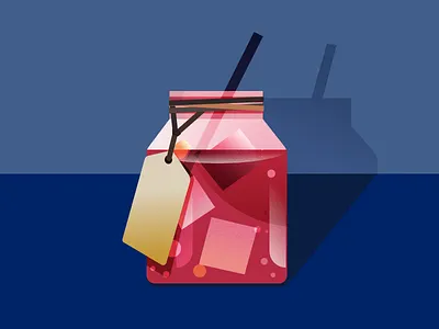 A bottle of Beverage baverage drink illustration summer