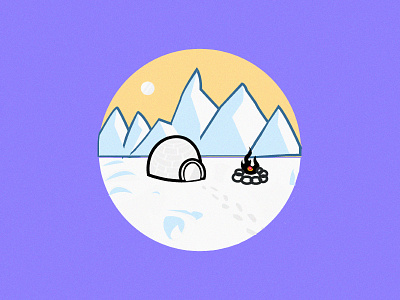 Igloo cold ice igloo