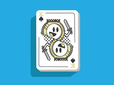 Mbit Playing Cards cards characterdesign flat illustration king