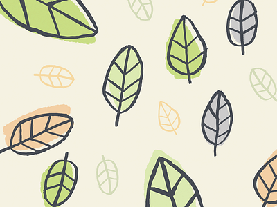 Another Pattern fall ink leaves nature pattern