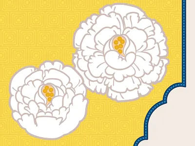 Peonies digital illustration drawing floral flowers illustration patterns peonies surface vector