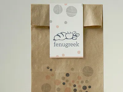 Fenugreek bakery branding bread food iconmark logo wordmark