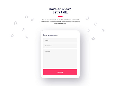 Contact Form contact form design fontawesome photoshop ui ux web design webdesign