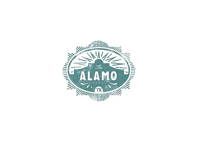 Alamo city alamo badge logo san antonio seal