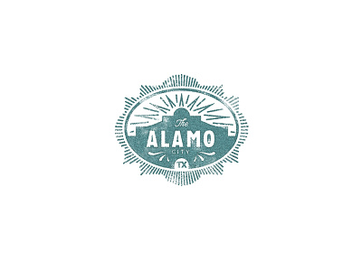 Alamo city alamo badge logo san antonio seal