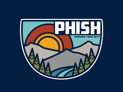 Phish Summer Tour Graphic art design flatdesign phish photoshopnature