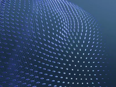 Shiny Spikes 3d abstract blue design houdini motion design redshift shiny spikes vfx