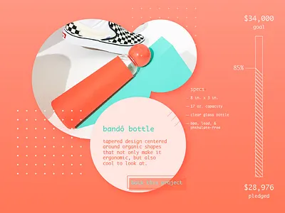 #DailyUI - Crowdfunding Campaign 032 crowdfunding dailyui orange patterns productdesign