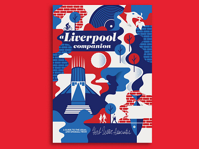 Herb Lester Liverpool Travel Guide guide herb illustration lester liverpool old paper print retro travel typography vintage