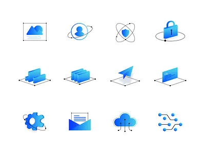 ICON for cloud platform design ca cloud document fast icon security