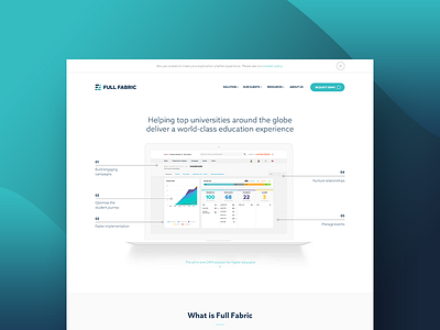 Fullfabric Redesign design education full fabric site universities user experience user interface