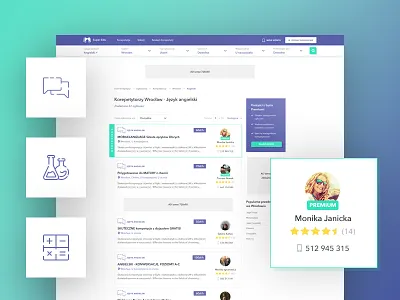 Classifieds list and search bar view for SuperEdu ad ads classifieds icon icons listing search search box startup website