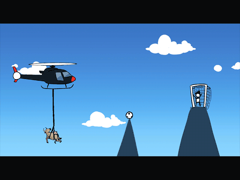 Dangerchopper 0.1 Prototype chopper cow dangerchopper football game gamedesign helicopter physics soccer unity unity3d