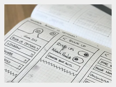 Moneybox Savings Account Improvements design drawing experience fintech moleskine pencil sketch sketchbook sketchpad user ux wireframe