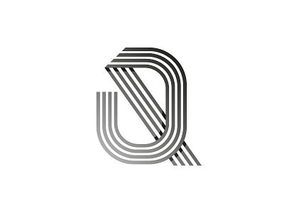 Q monogram q stripes