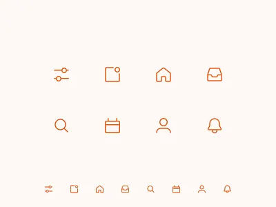 iOS Icons bar buttons clean fun icons ios minimal simple tab