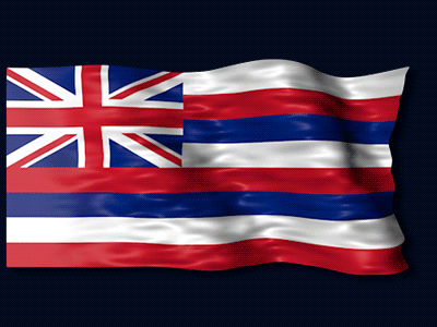 Flag Of Hawaii animation flag gif hawaii infographic loop map state usa video