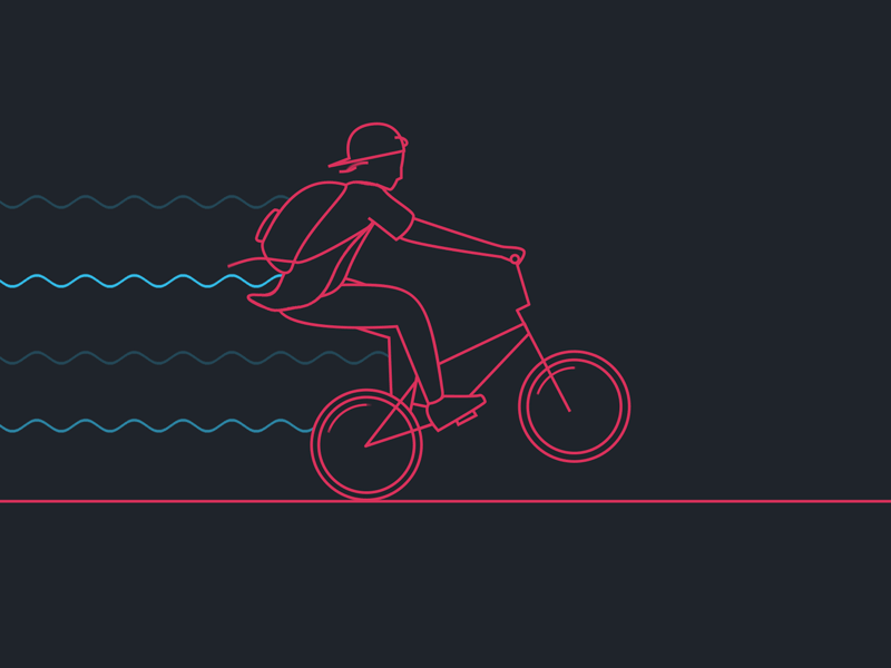 Bmx Manual 🚴 after effects animation bmx