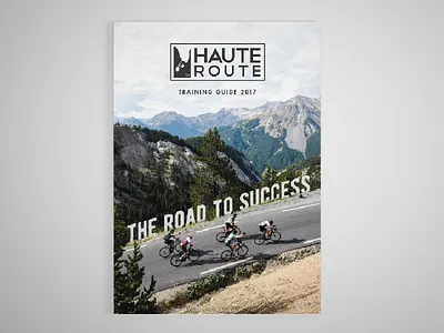 Haute Route | Training Guide Cover book cover cycling editorial image imagery layout magazine print publication sport spread