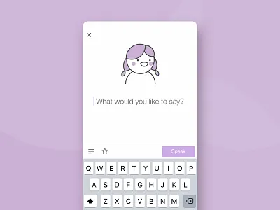 Text to Speech audio girls icon illustration mobile speech text ui ux
