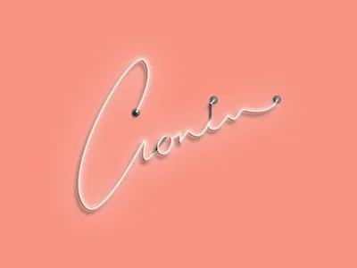 Cronin Script bulb design hand lettering lettering mockup neon photoshop retro script sign type typography