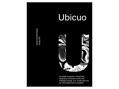 Ubiquo layout poster typography