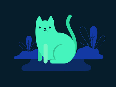 phosphorescent cat cat dark phosphorescent vector