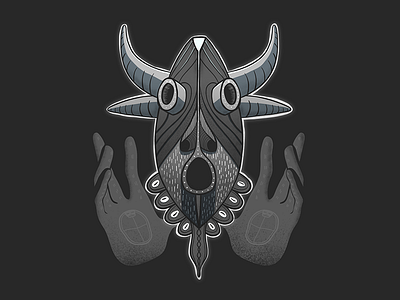 Hooooo! african character characterdesign design graphic hands illustrator mask mystical tribal