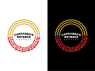 Carrabba's Outback Express design graphic identity illustration logo mark restaurant typography