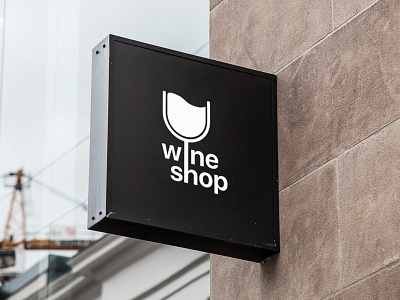 Wine Shop Logo design logo minimal sketch wine