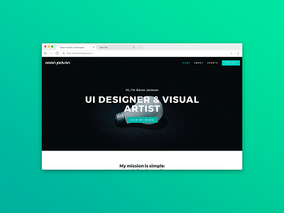 AaronJackson.co | My Official Website portfolio squarespace web design