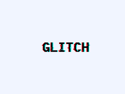 Glitch Logo 404 error glitch logo