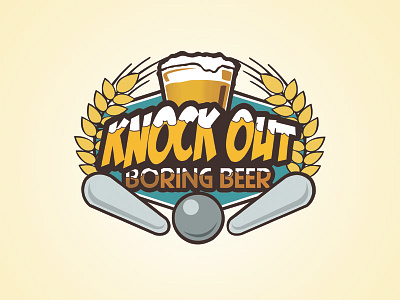 Logo Beer Design beer boring logo