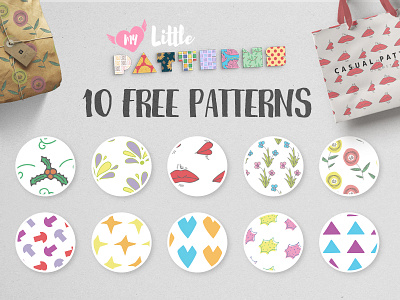 10 Free My Little Patterns background doodle pattern floral geometric hand drawn packaging pattern scrapbook seamless seamless paper texture vector