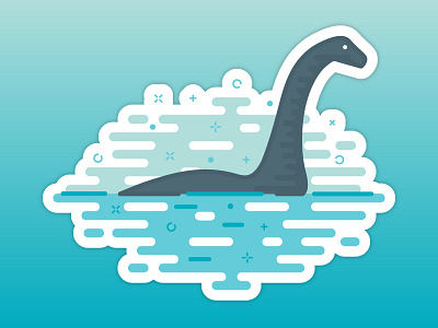 Nessie the Loch Ness Monster loch ness magic monster nessie sticker sticker mule