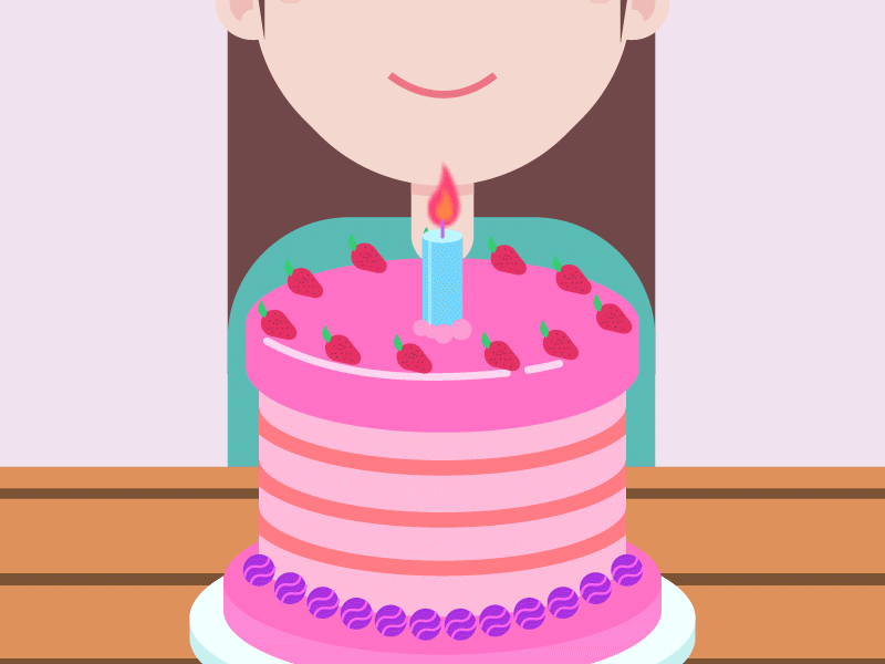 Happy birthday Maria ! birthday cake celebration designer gif maria gronlund motion woman