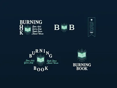 Burning Book book brand design graphic illustration logo type wip